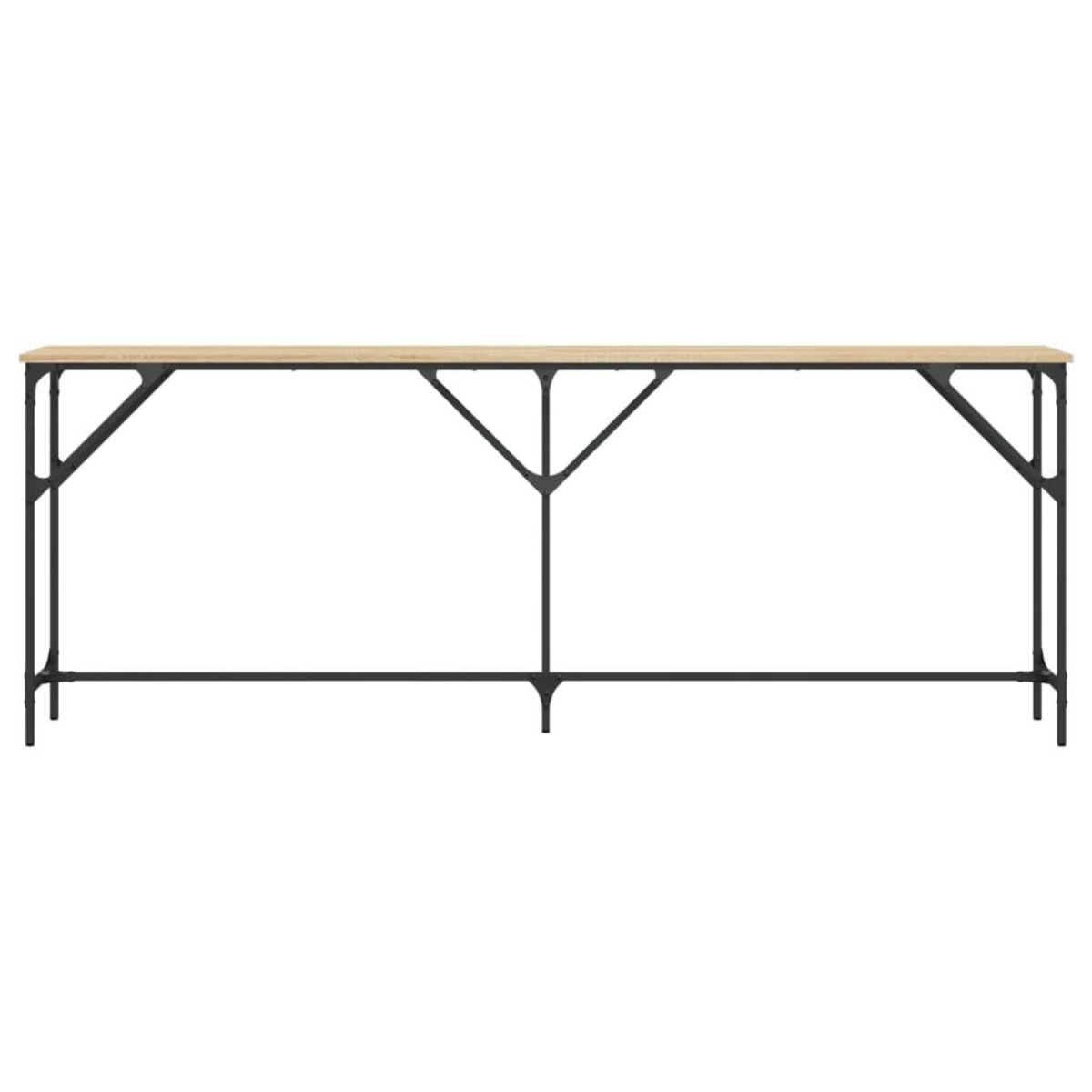 VIDAXL Table console chene sonoma 200x29x75 cm bois d'ingenierie