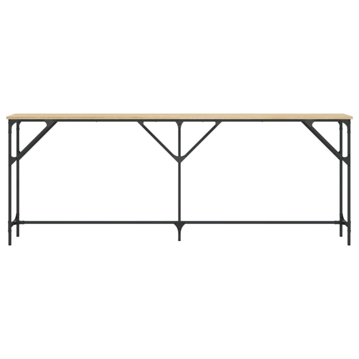 VIDAXL Table console chene sonoma 200x29x75 cm bois d'ingenierie