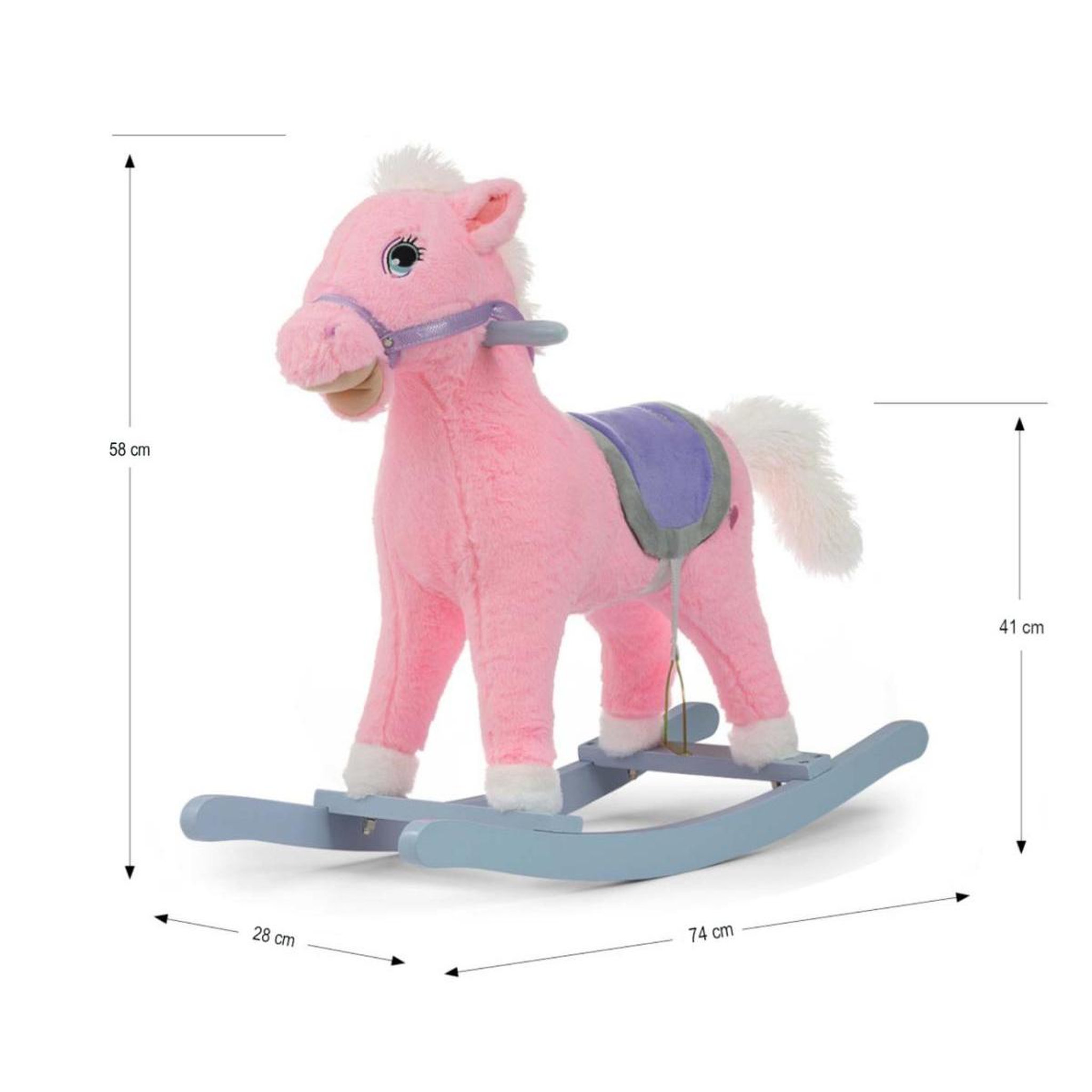 Voir la diapositive 3 : MILLY MALLY Cheval à bascule  Latek Rose
