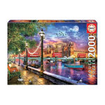 EDUCA Puzzle adulte 2000 pièces paysage Londres coucher du soleil – Educa