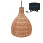 Voir la diapositive 1 : Lumisky Suspension solaire bohème BELLA Beige Herbe marine H38cm