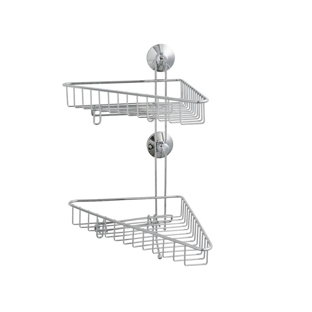 GUY LEVASSEUR Double étagère de douche en ABS chromé