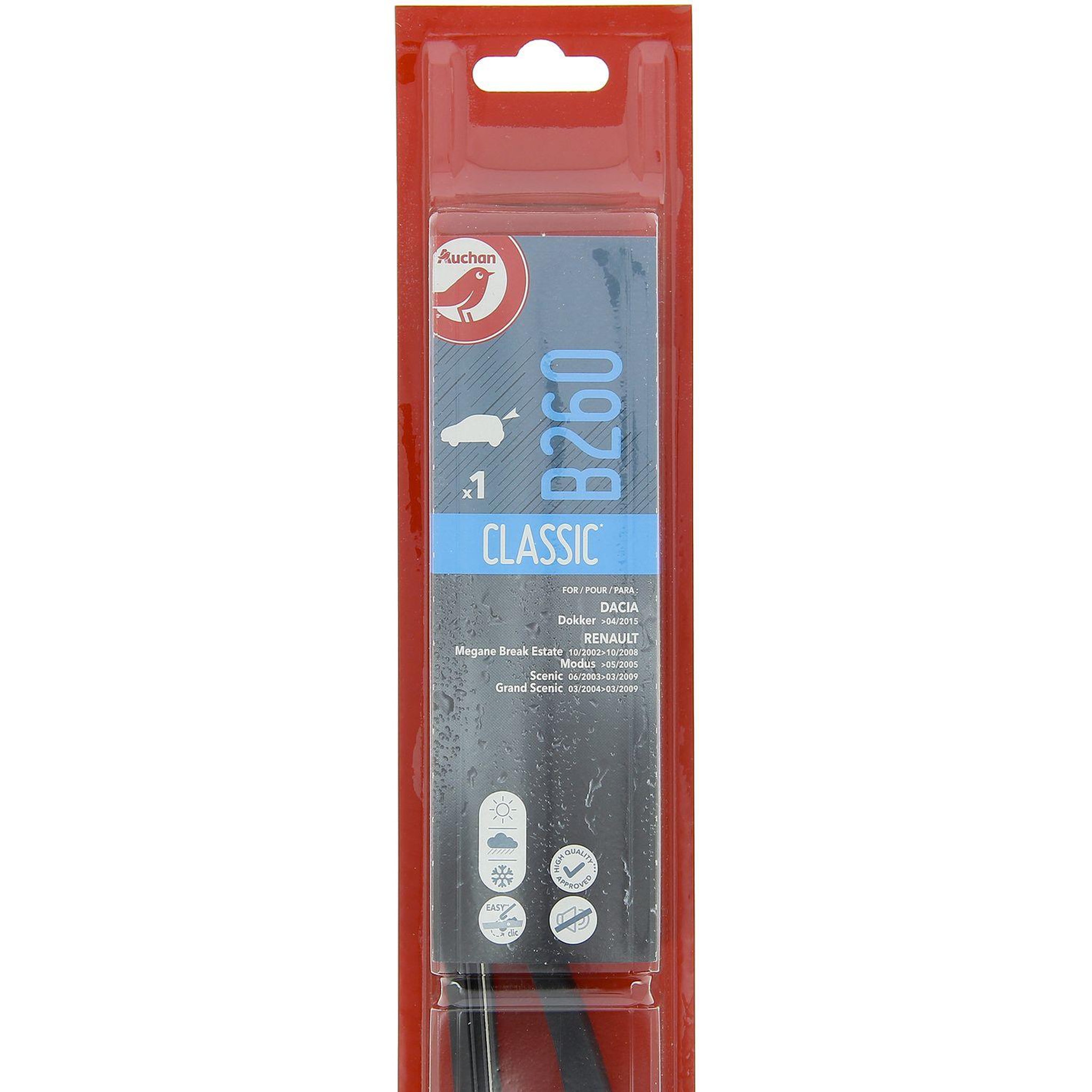 AUCHAN Balai d'essuie-glace B260 26cm pour DACIA RENAULT