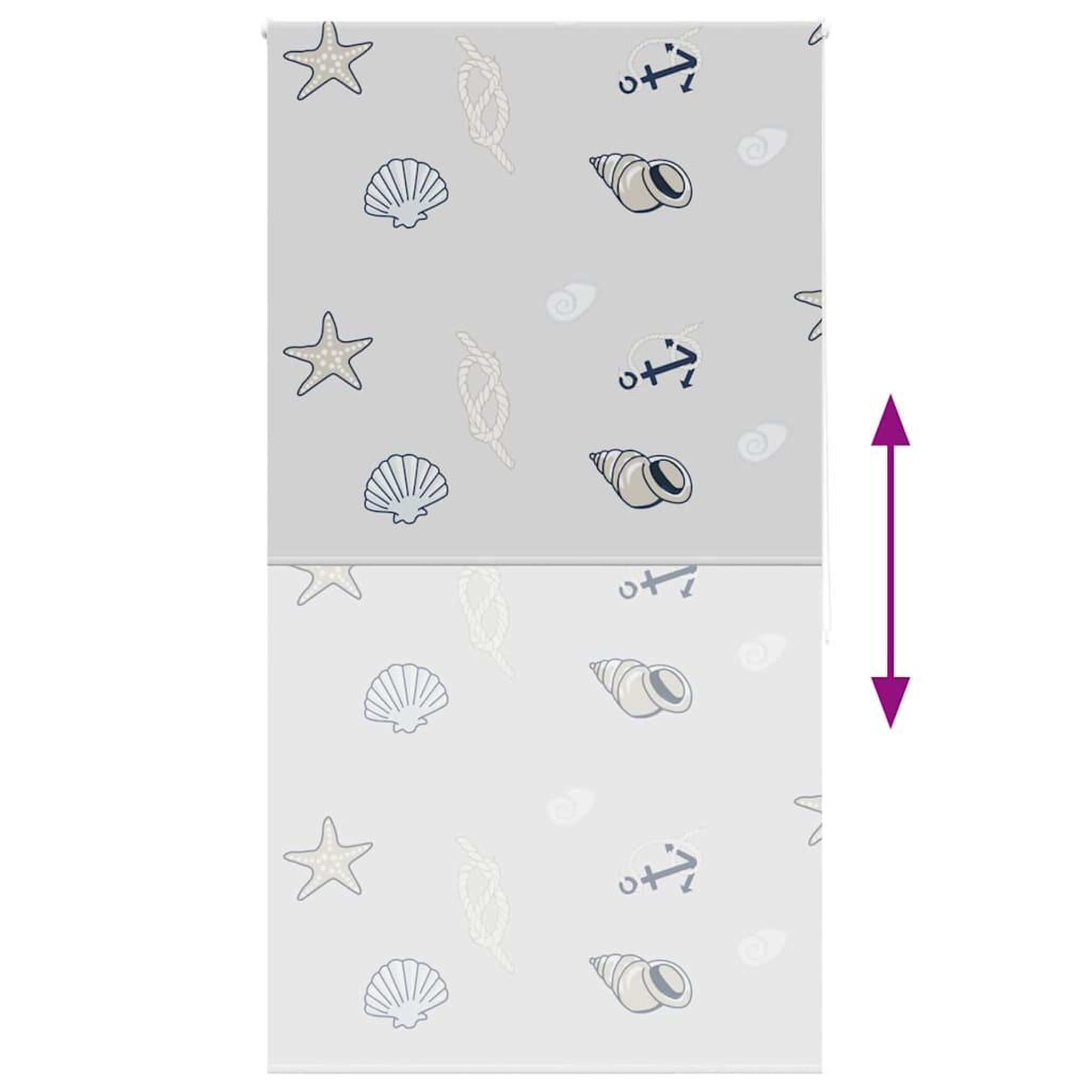 Voir la diapositive 5 : VIDAXL Store enrouleur de douche 120x240 cm largeur du tissu 116 cm