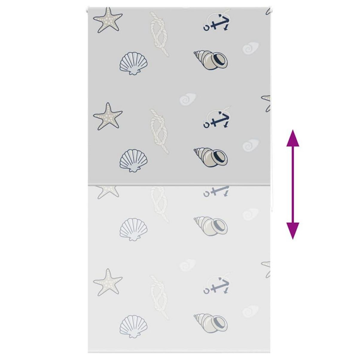 VIDAXL Store enrouleur de douche 120x240 cm largeur du tissu 116 cm