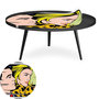 Voir la diapositive 4 : Paris Prix Table Basse à Rebord 1 Cover  Fast Car  90cm Noir