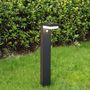 Voir la diapositive 6 : Lumisky Balise solaire avec détecteur CENOVA Noir Aluminium H50cm