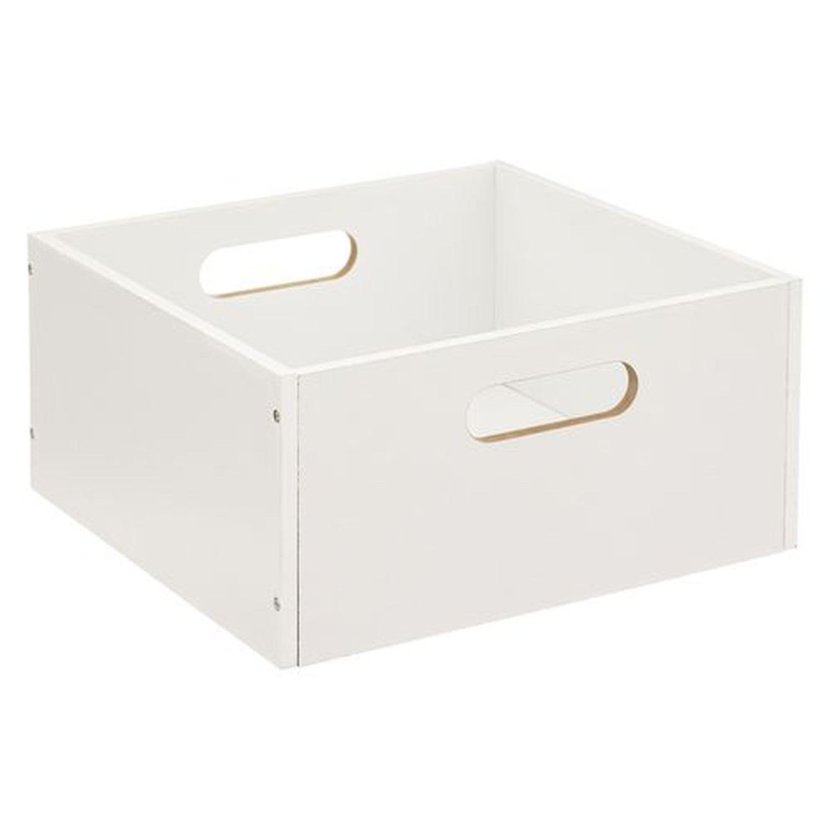 TOILINUX Lot de 2 Boîtes de rangement carrée en MDF