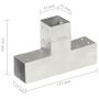 Voir la diapositive 6 : VIDAXL Connecteur de poteau Forme en T Metal galvanise 71x71 mm