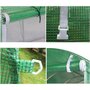 Voir la diapositive 4 : EUROSPEN Serre de Jardin Tunnel 9m² - bâche armée - avec fenêtres latérales et porte zipée