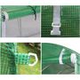 Voir la diapositive 4 : EUROSPEN Serre de Jardin Tunnel 9m² - bâche armée - avec fenêtres latérales et porte zipée