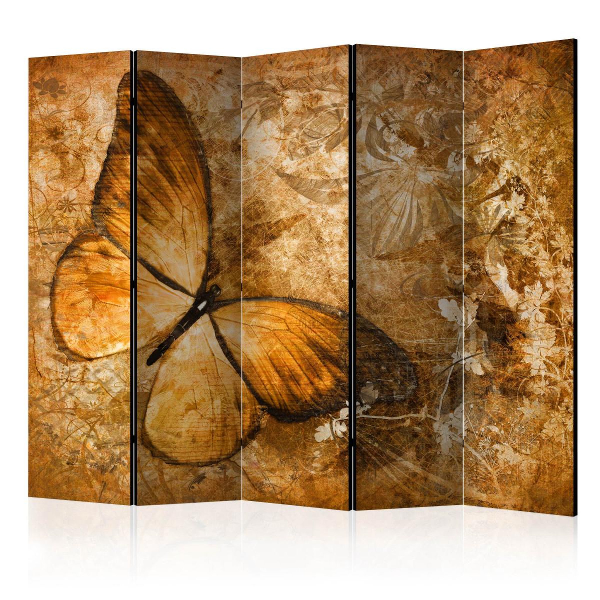 Paris Prix Paravent 5 volets  butterfly sepia  172x225cm