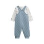 Voir la diapositive 2 : Petit Béguin Ensemble salopette bébé en coton matelassé et t-shirt Petite Balade
