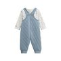 Voir la diapositive 2 : Petit Béguin Ensemble salopette bébé en coton matelassé et t-shirt Petite Balade