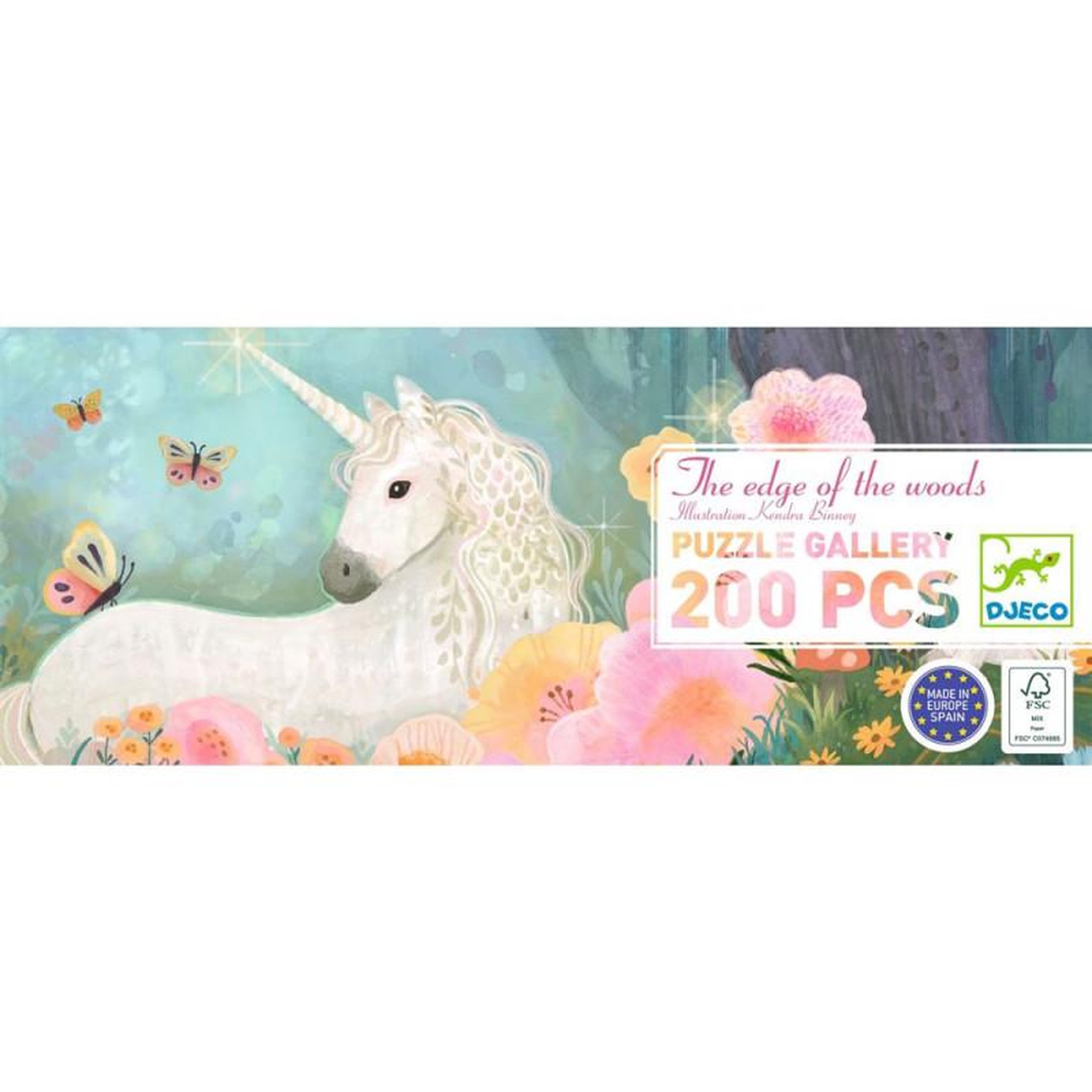 Djeco Puzzle 200 pièces The Edge of the Woods – Enfants dès 6 ans – Univers nature et forêt – DJECO