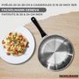 Voir la diapositive 2 : Fackelmann Set de 3 poêles 20 24 28 cm, 3 casseroles 12 16 20 cm et 3 faitouts 16, 20 et 24 cm en inox Fackelmann Geneva