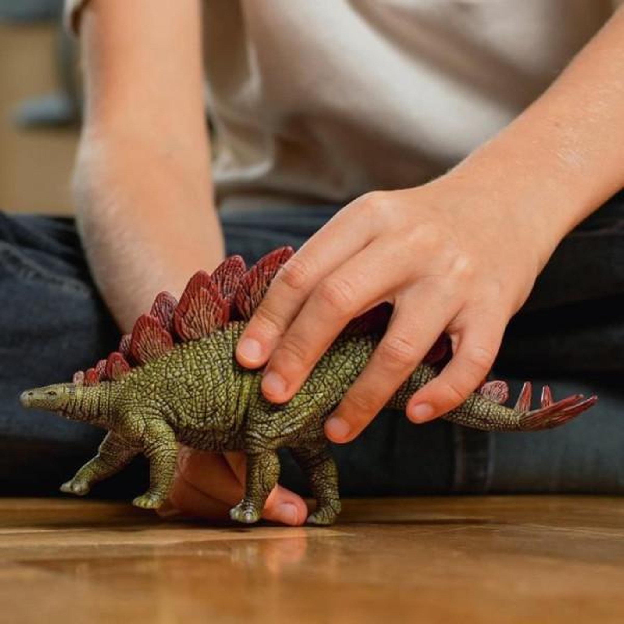 Voir la diapositive 2 : Schleich Figurine stégosaure, avec détails réalistes, schleich 15040 dinosaurs, pour enfants des 4 ans