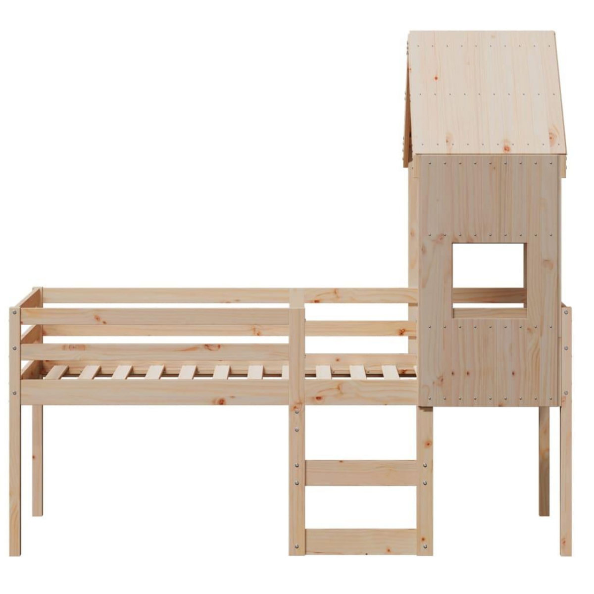 VIDAXL Lit haut sans matelas 90x190 cm bois de pin massif
