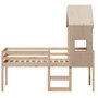 Voir la diapositive 4 : VIDAXL Lit haut sans matelas 90x190 cm bois de pin massif