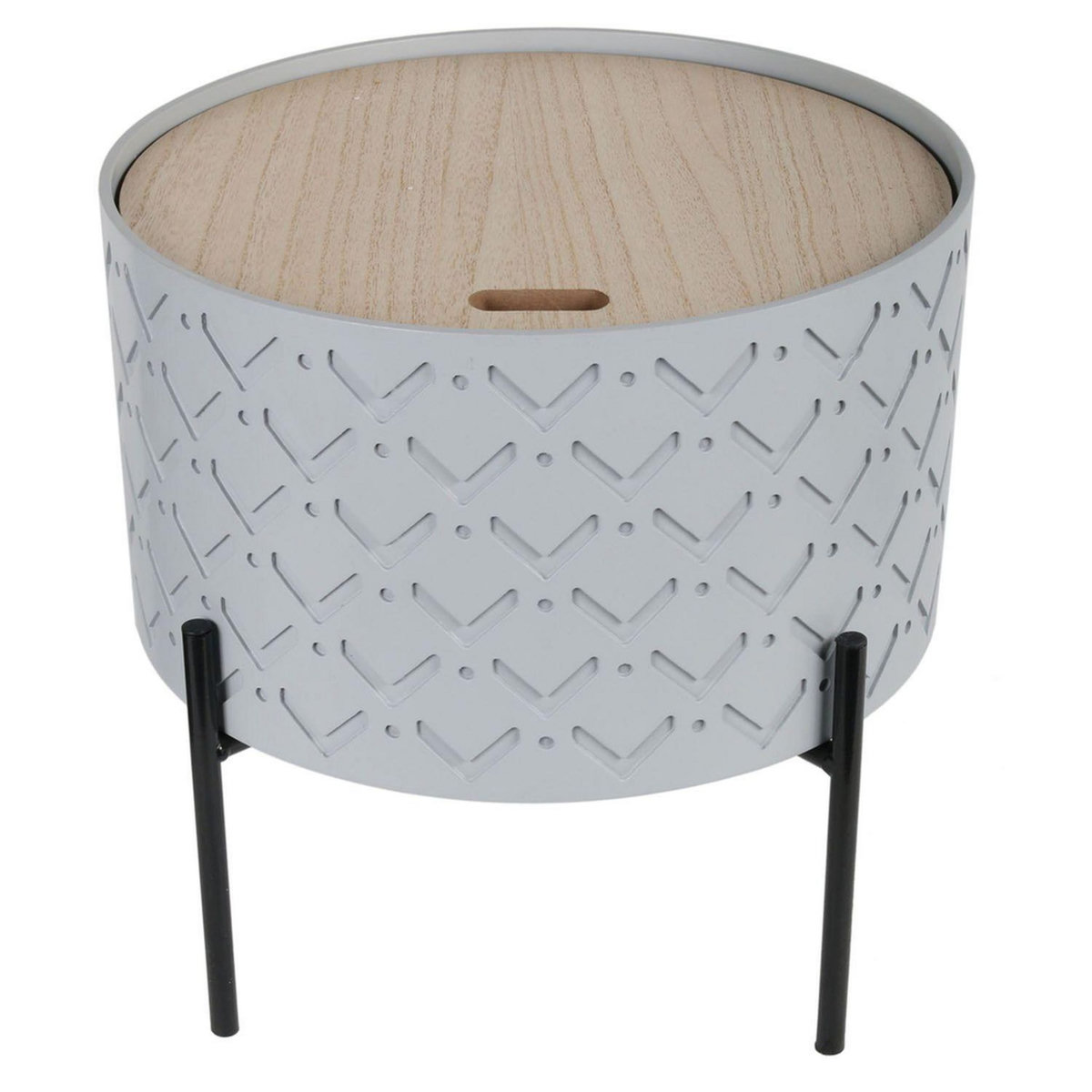 The Home Deco Factory Table d'appoint avec coffre Scandi