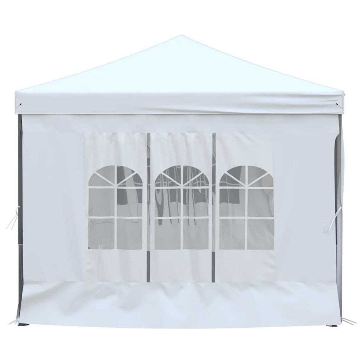 VIDAXL Tente de reception pliable avec parois Blanc 3x6 m