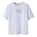 NAME IT T Shirt  Fille Name it Flonnis. Coloris disponibles : Blanc