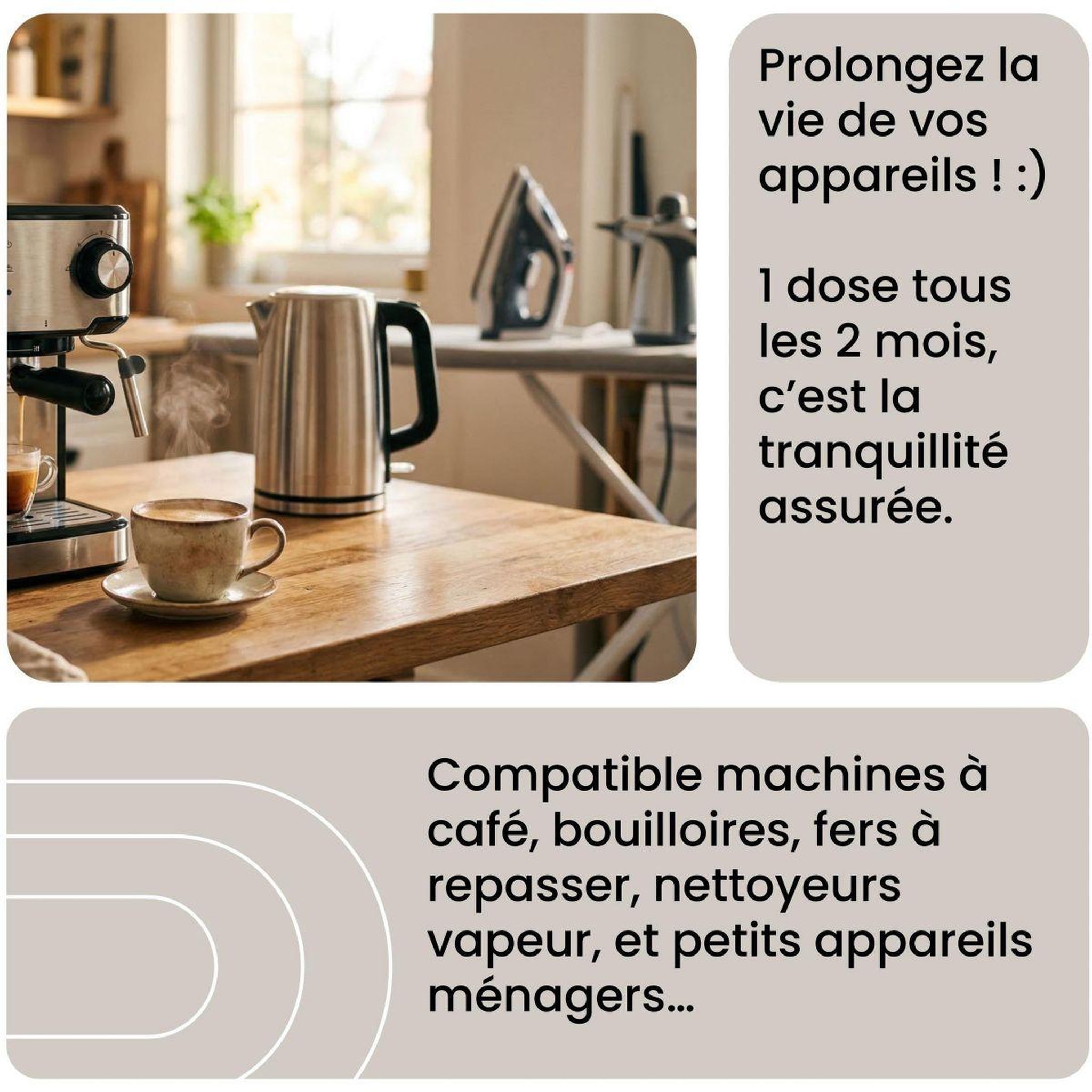 Voir la diapositive 2 : ESSENTIEL B Détartrant premium 500ml multi-appareils, efficace contre le calcaire