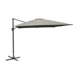 Proloisirs Parasol déporté NH - Toile carré 300 x 300 cm - Couleur taupe