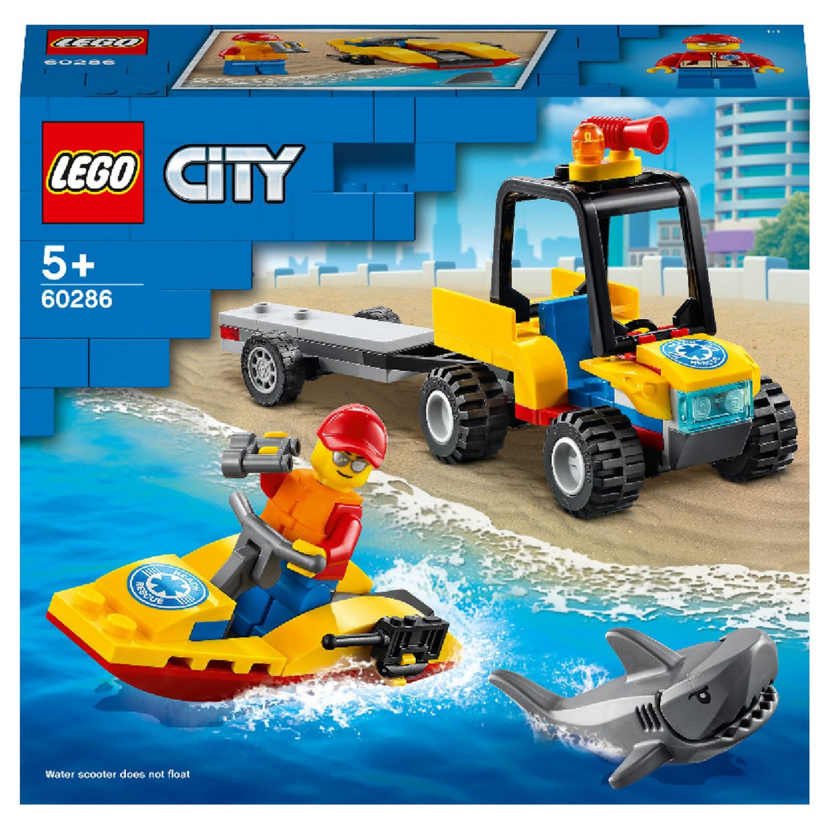 LEGO City 60286 Le Tout-Terrain de secours de la plage