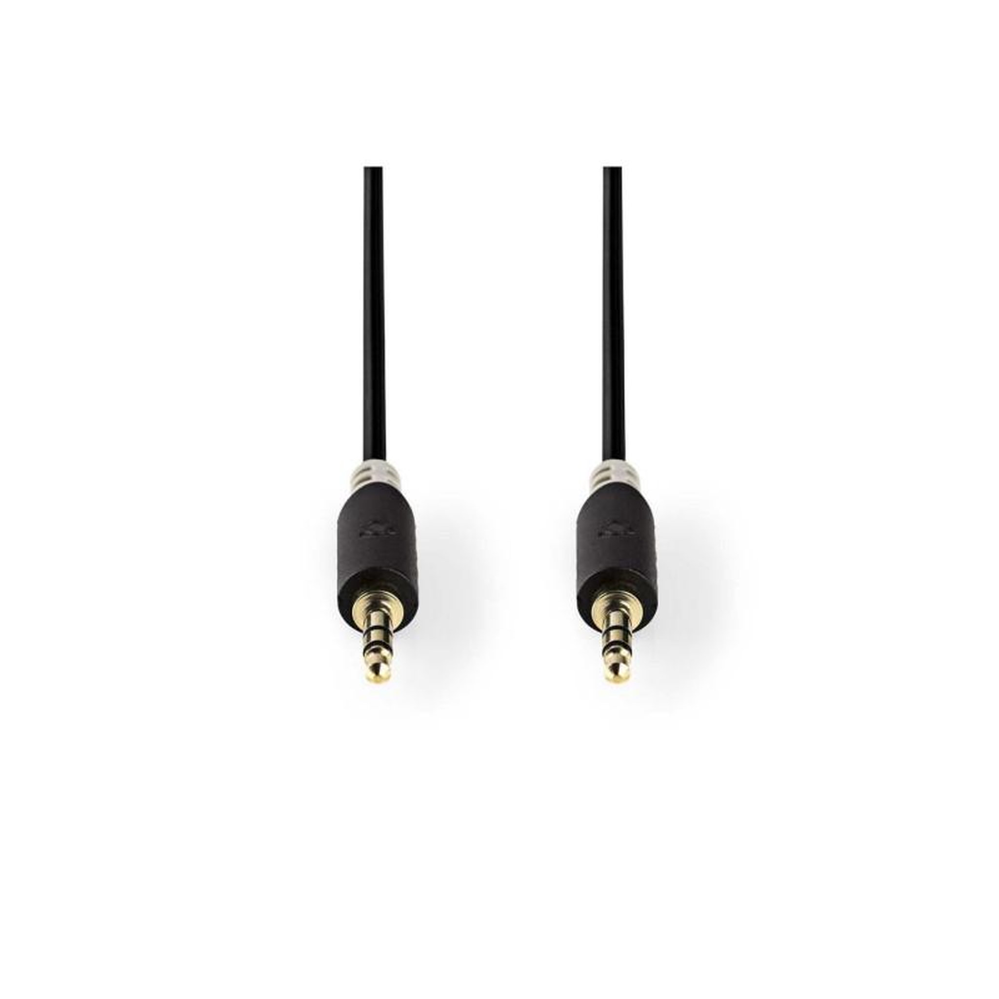 Voir la diapositive 2 : NEDIS Câble audio stéréo 3.5 mm Mâle | 3.5 mm Mâle | Plaqué or | 10.0 m | Ron NEDIS - CABW22000AT100
