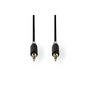 Voir la diapositive 2 : NEDIS Câble audio stéréo 3.5 mm Mâle | 3.5 mm Mâle | Plaqué or | 10.0 m | Ron NEDIS - CABW22000AT100