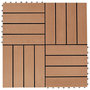 Voir la diapositive 1 : VIDAXL Carreaux de terrasse 22 pcs 30 x 30 cm 2 m^2 WPC Teck