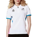 KAPPA Polo Blanc/Turquoise Femme Kappa Adrew. Coloris disponibles : Blanc