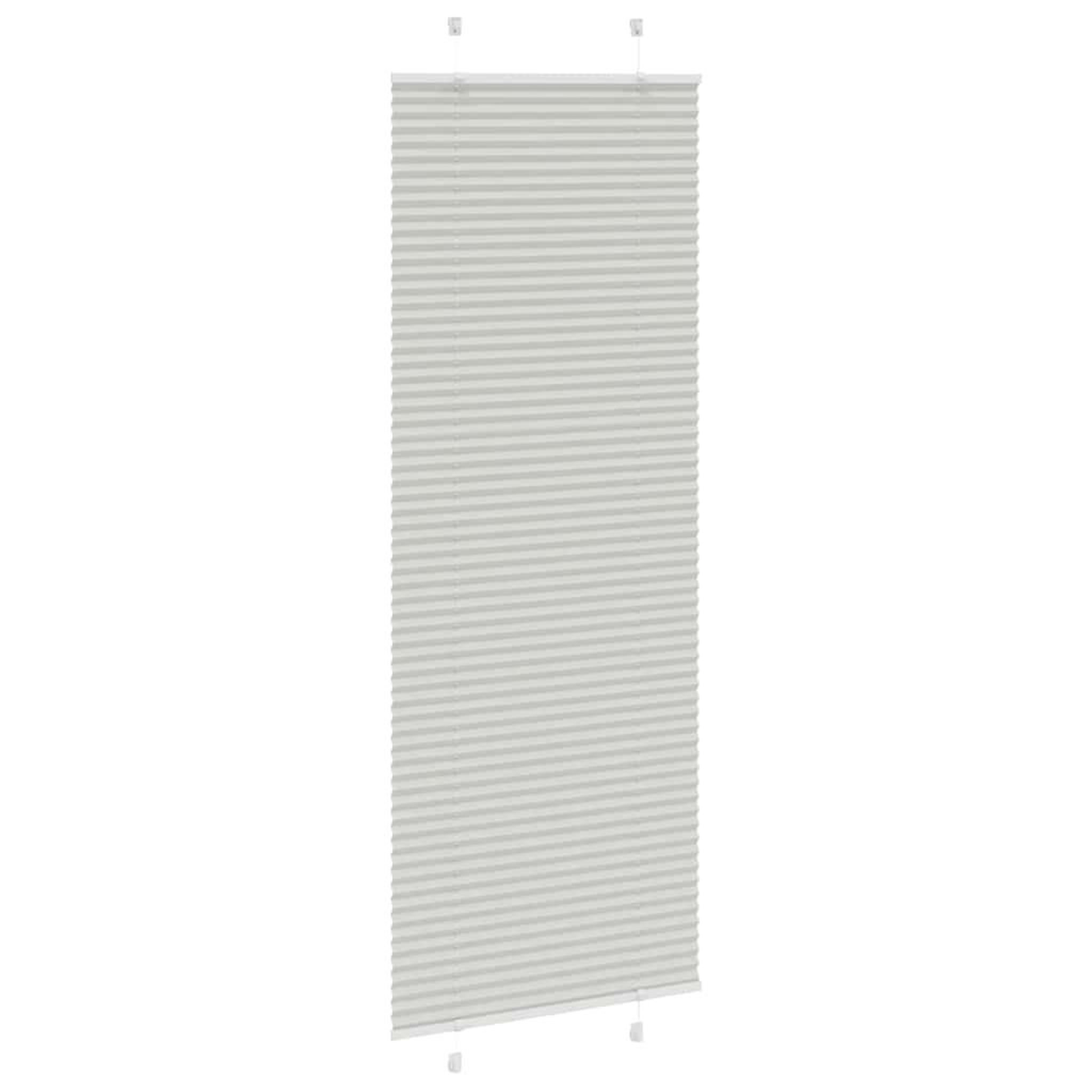 Voir la diapositive 3 : VIDAXL Store plisse gris clair 80x200 cm largeur du tissu 79,4 cm
