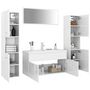 Voir la diapositive 3 : VIDAXL Ensemble de meubles de bain Blanc brillant Bois d'ingenierie