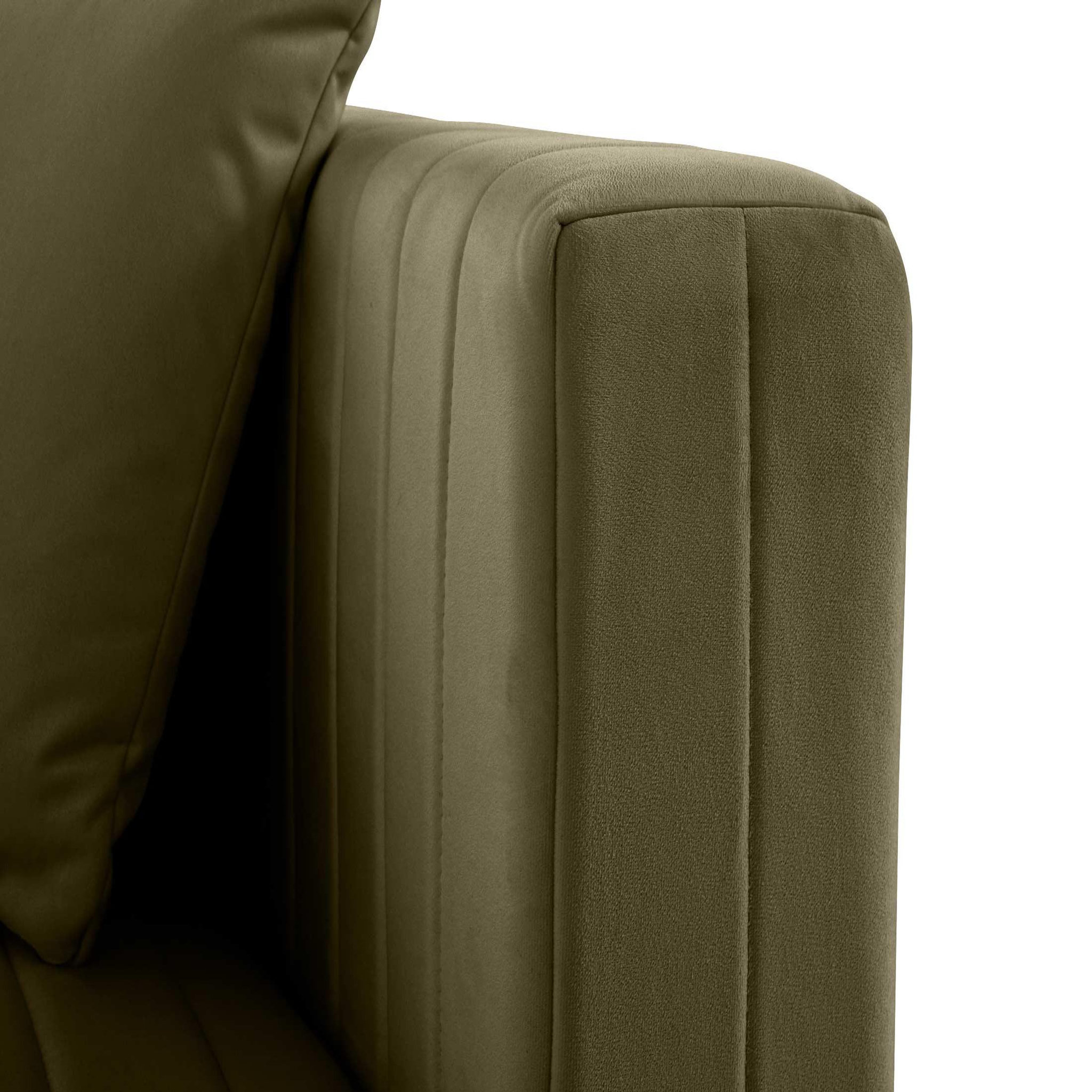 Voir la diapositive 5 : LISA DESIGN Nova - module d'assise droit - en velours