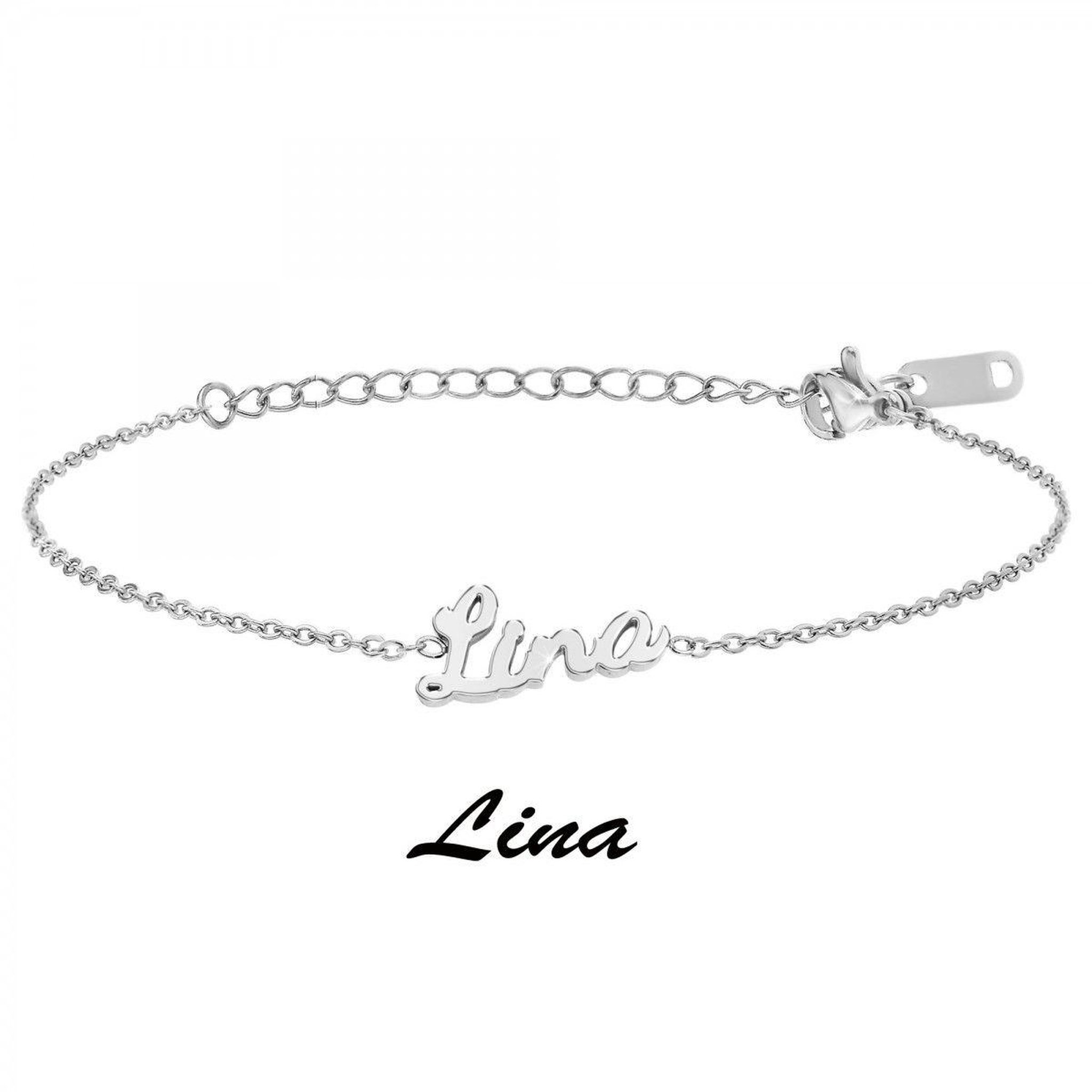 Voir la diapositive 3 : SC CRYSTAL Lina - Bracelet prénom