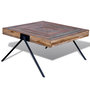 Voir la diapositive 5 : VIDAXL Table basse avec pieds en V Bois de teck recycle