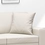 Voir la diapositive 5 : VIDAXL Coussins decoratifs lot de 2 Creme 40x40 cm Similicuir