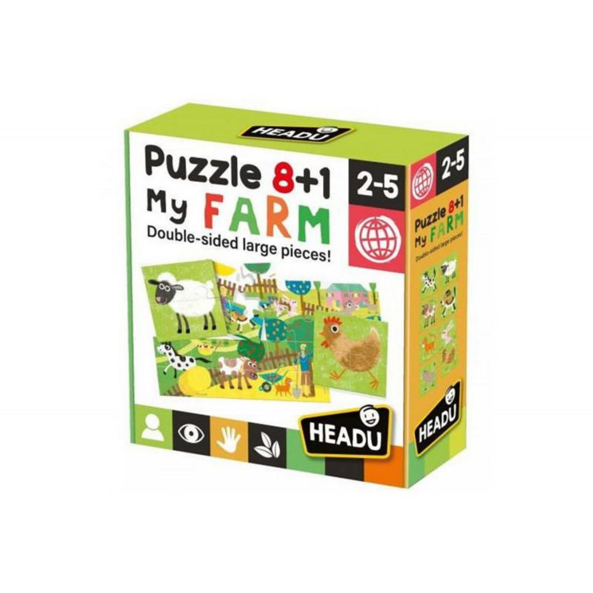 HEADU Puzzle 8+1 La ferme Headu