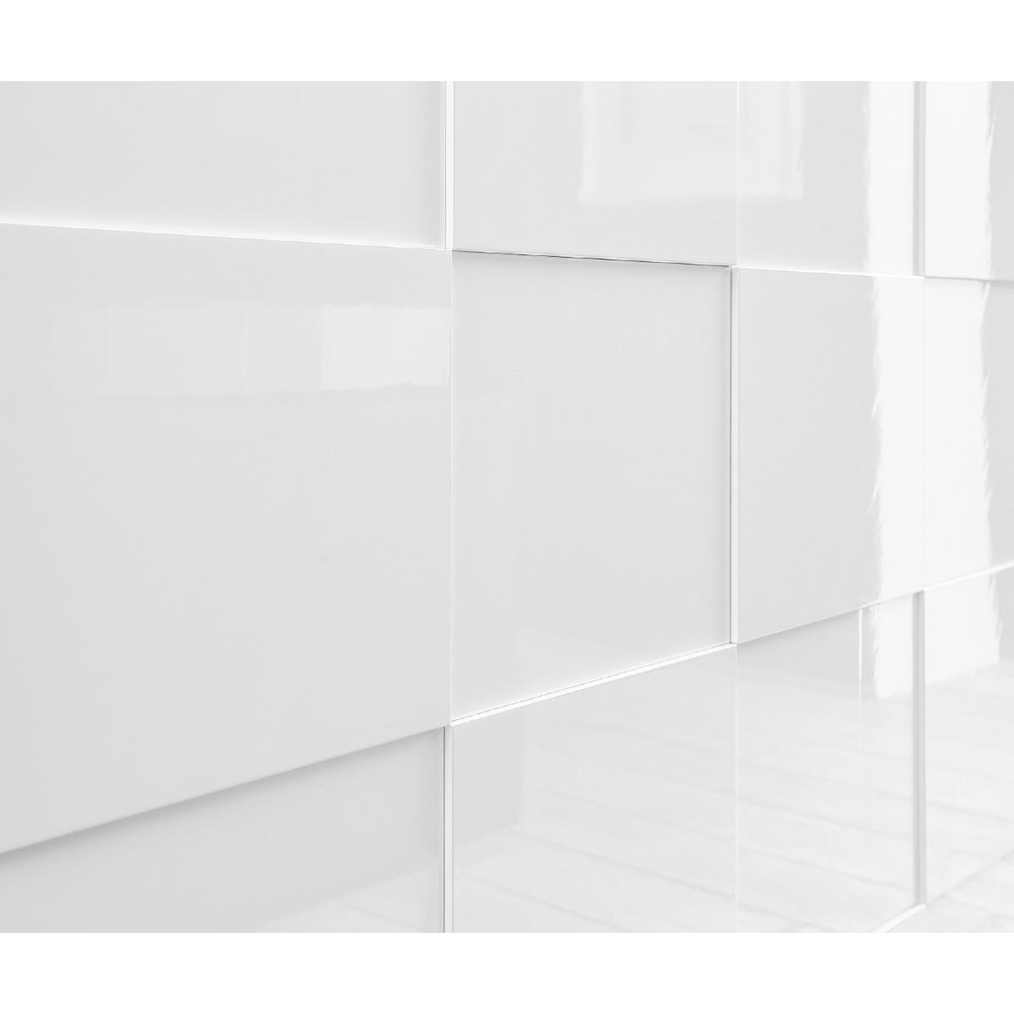 Voir la diapositive 6 : JLC KREATION Buffet bas design laqué blanc 4 portes 240cm mado