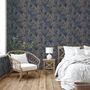 Voir la diapositive 3 : DUTCH WALLCOVERINGS DUTCH WALLCOVERINGS Papier peint Joelle Argente et bleu