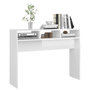 Voir la diapositive 4 : VIDAXL Table console blanc brillant 105x30x80 cm bois d'ingenierie