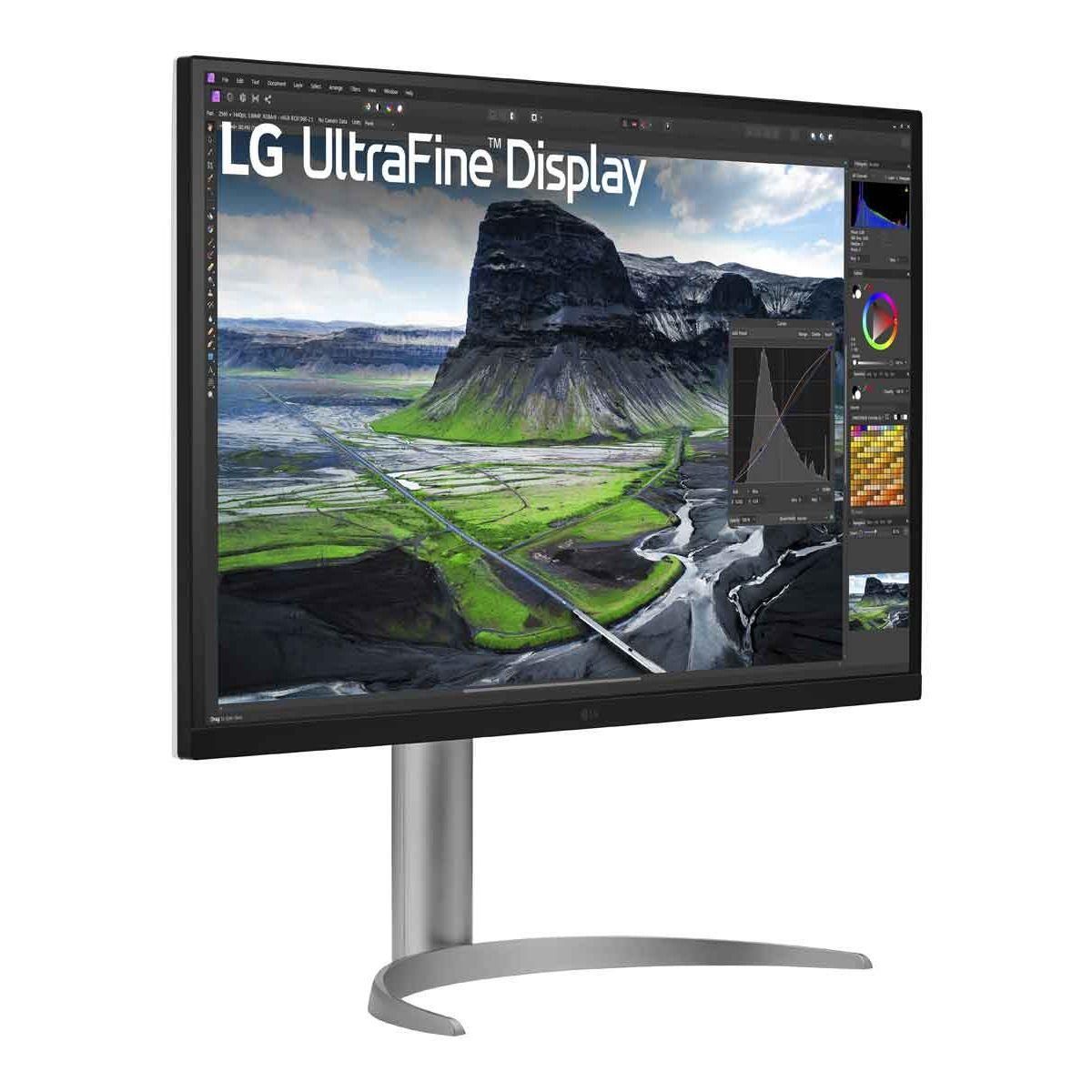 LG Ecran PC 4K UltraFine 32UQ850V-W Plat 32'' IPS