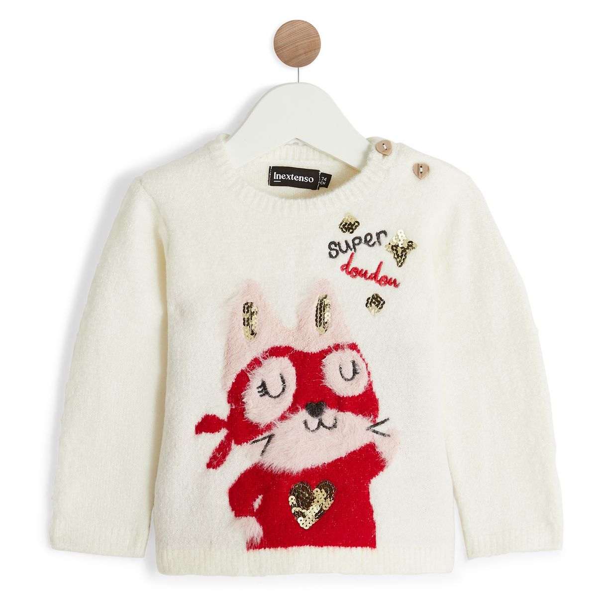 INEXTENSO Pull en maille bébé fille