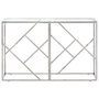 Voir la diapositive 2 : VIDAXL Table console argente acier inoxydable et verre trempe