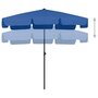VIDAXL Parasol de plage bleu azur 200x125 cm