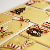 8 étiquettes cadeaux autocollantes - Sapins de Noël - N/A - Kiabi - 3.50€