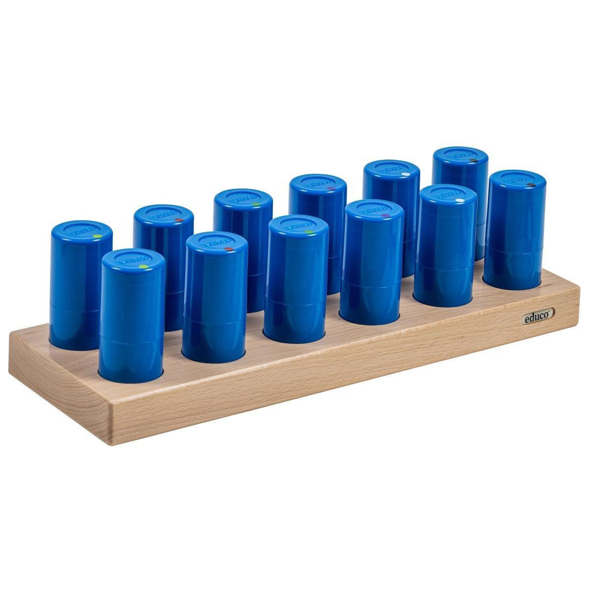 EDUCO Tubes de poids — ensemble de 12 pièces