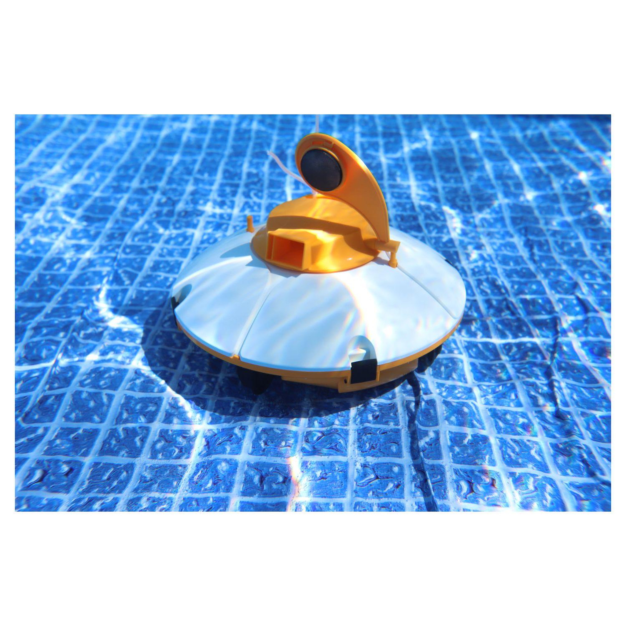 BESTWAY Robot aspirateur autonome de piscine Frisbee orange 